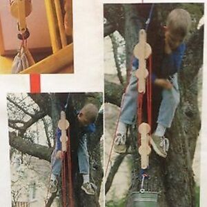 Haba Block and tackle pulley system for kids play